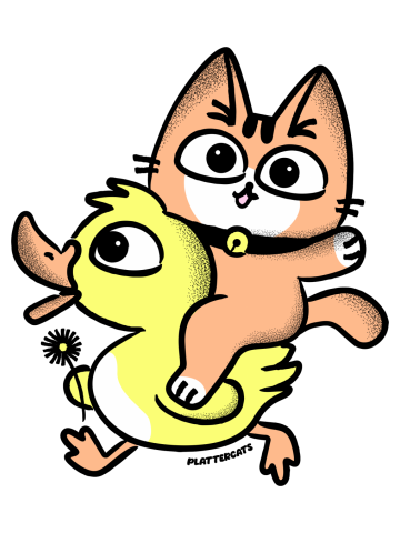 Cat on a Duck
