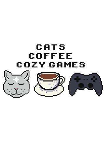 Cats Coffee Cozy Games Cute 8 Bit Retro Pixel