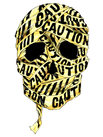 Caution Skull