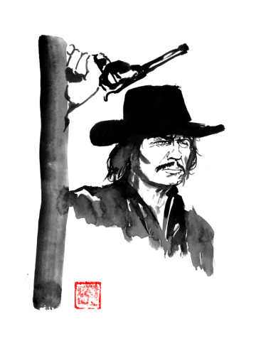 Charles bronson with a gun