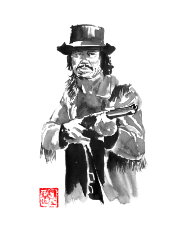 Charles bronson with a rifle