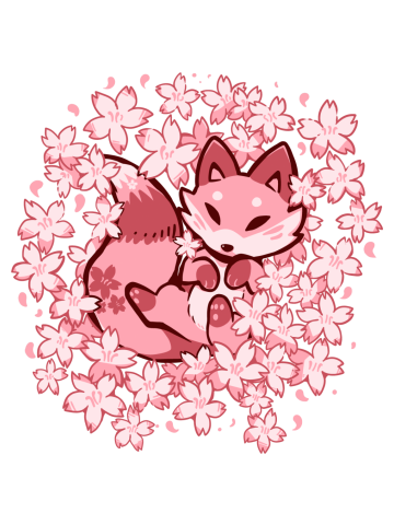 Cherry Blossom Fox