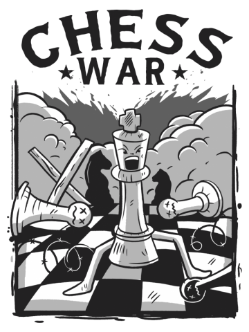 Chess War Chess Player Gift Chessboard