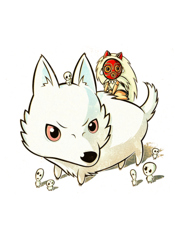 Chibi Princess And Wolf