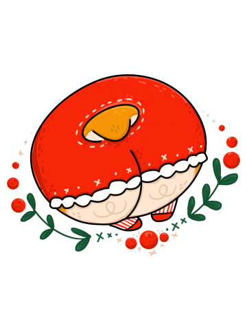 Christmas Corgi Butt