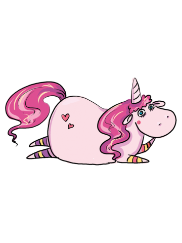Christmas Unicorn Waitting