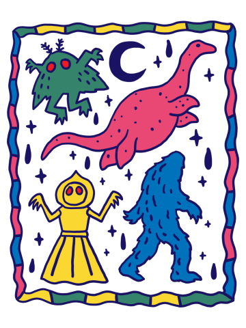 Colorful cryptids