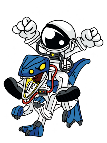 Comic - Astro Dino Robot - bright