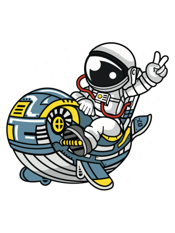 Comic - Astro Orca Robot - bright