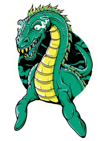 Comic - Lochness Monster - bright