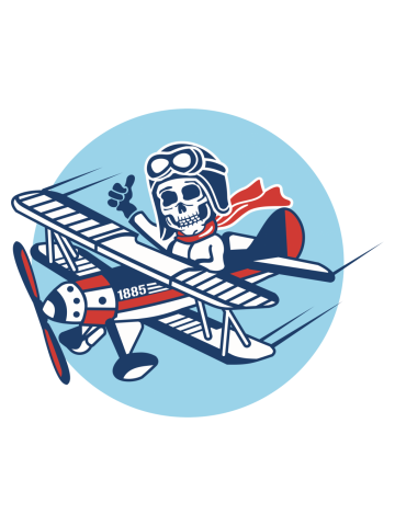 Comic - Skull America Pilot - bright