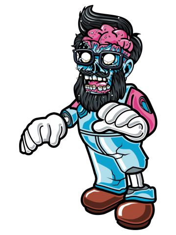 Comic - Zombie Brain - bright