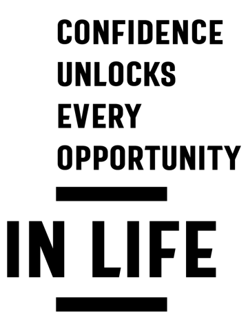 Confidence Unlocks Every Opportunity In Life Gift