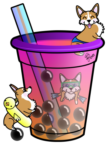 Corgis Love Boba