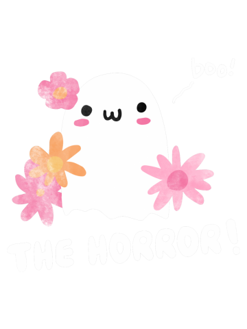Cute Flower Power Ghost (The Horror!)