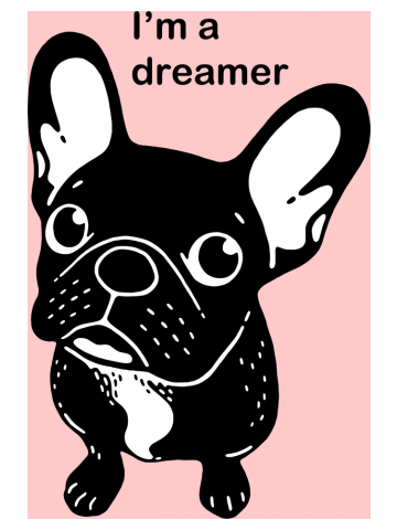 Cute brindle Frenchie is a dreamer