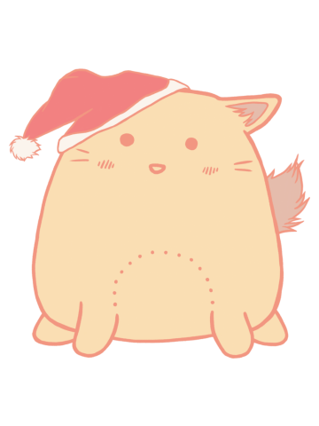 Cute little cat with santa hat