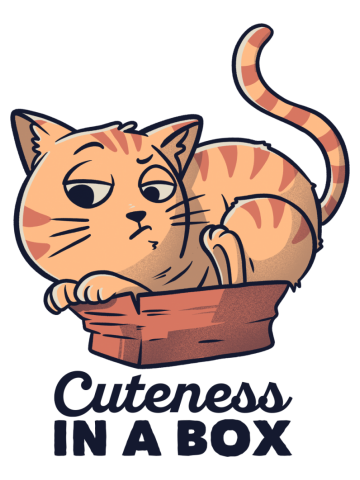 Cuteness In A Box Funny Cat Gift