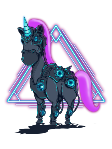 Cyberpunk unicorn