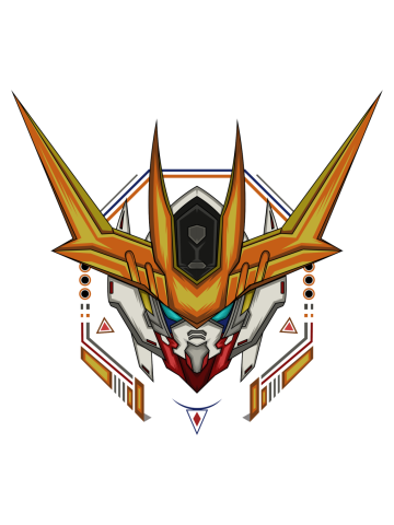 Cyborg illustration design for apparel and accessories. robotic design