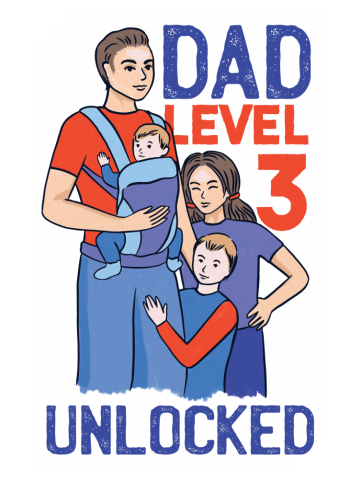 Dad Level 3 Unlocked Father 3rd Child