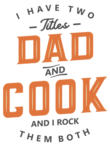 Dad and Cook Funny Job Title Profession Birthday Worker