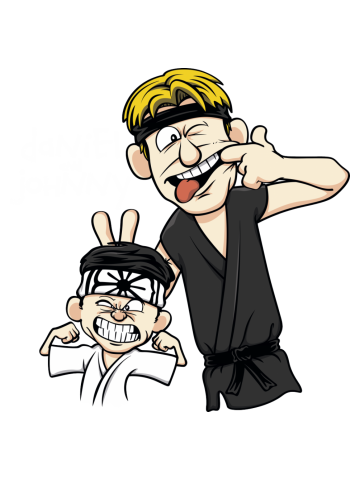 Daniel and Johnny (white text)