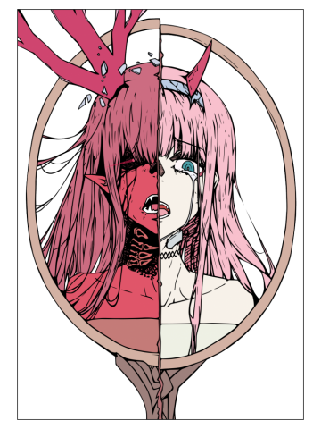 Darling in the Franxx  Zero Two Color Anime Manga