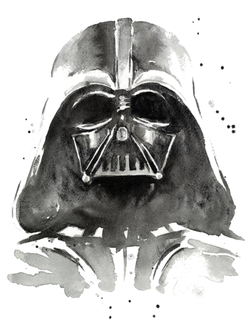 Darth Vader Watercolor