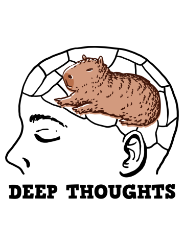 Deep capybara thoughts