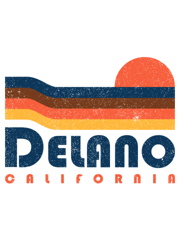 Delano California - Retro Vintage design