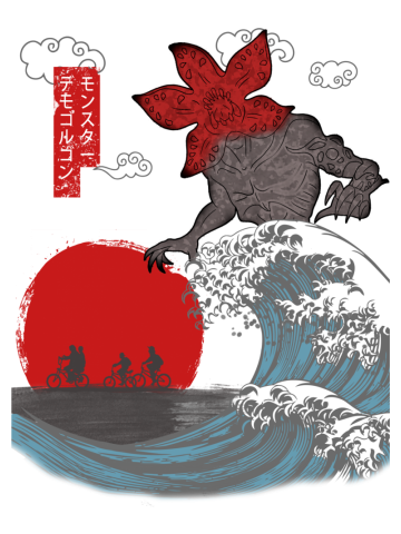 Demogorgon Stranger Things Japanese art
