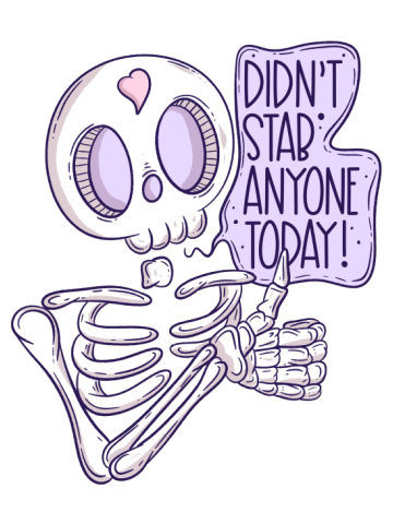 Didn’t stab anyone!