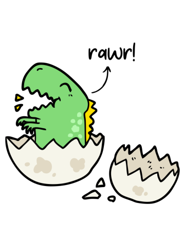 Dinosaur Rawr Pet Cute Funny Happy Sarcastic Spiritual Animal Birthday Gift