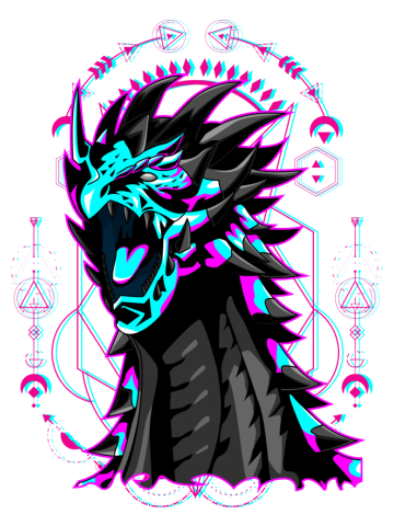 Dragon angry face glitch