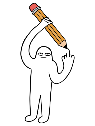 Drawing middle finger