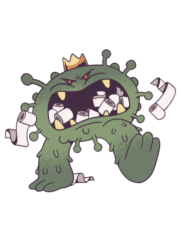 Eating Toilet Paper Coronavirus Virus