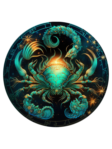 Elegant Cosmos Zodian Sign