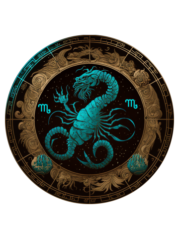 Elegant Cosmos Zodian Sign