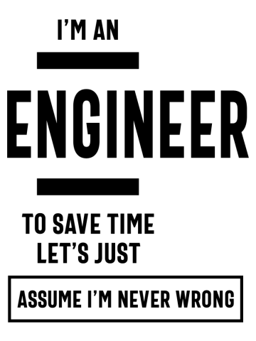 Engineer Job Title Men Women Gift