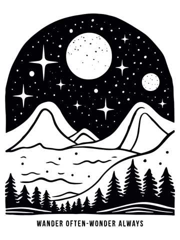 Eternal Odyssey: The Essence of Wonder in the Night Sky -Flash...