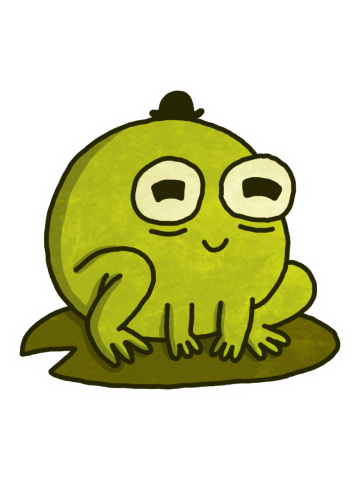 Fancy Frog Sticker