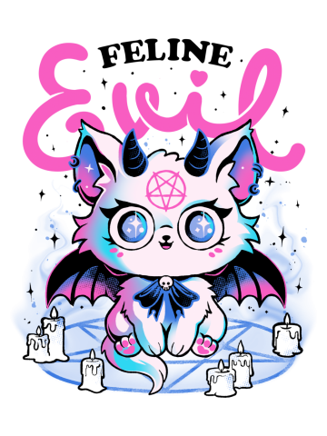 Feline Evil - Cute Dark Funny Evil Cat Gift