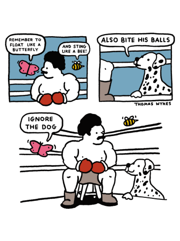 Float like a Butterfly, bite like a dog