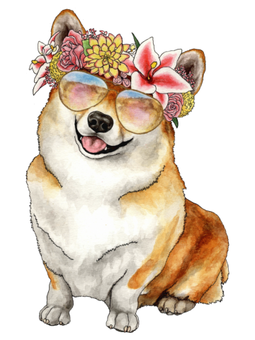 Flower Corgi