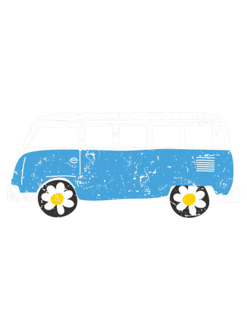 Flower Power VW Bus