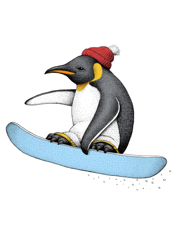 Flying Penguin (Color Version)