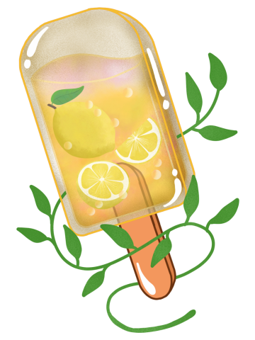 Fresh Lemon Ice Pop
