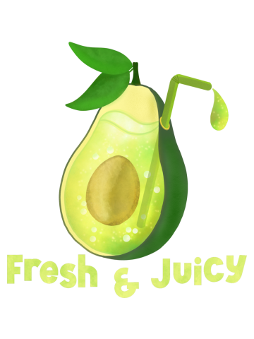 Fresh and Juicy Avocado