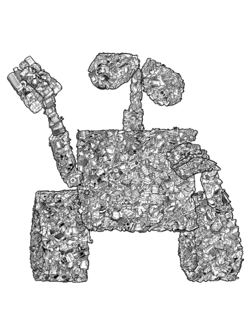 Garbage Statue